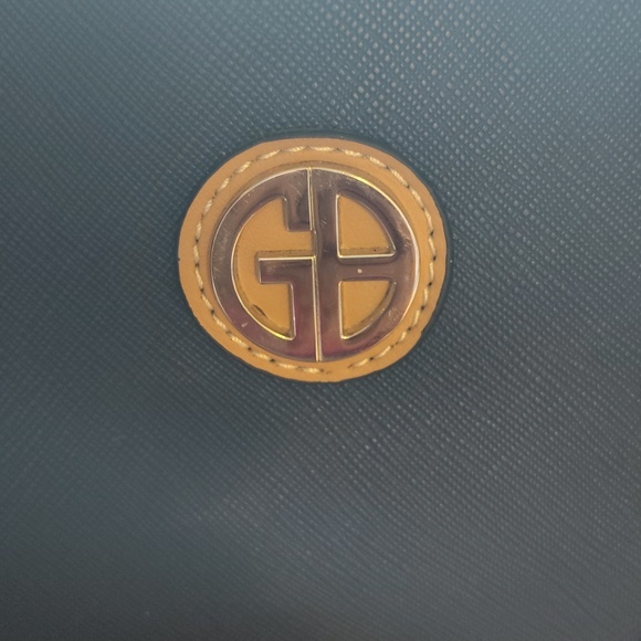 Giani Bernini Navy and Tan Dome Satchel - Picture 3 of 5